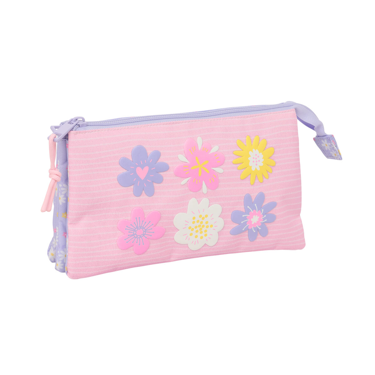 Holdall Safta Bouquet Pink Lilac 22 x 12 x 3 cm