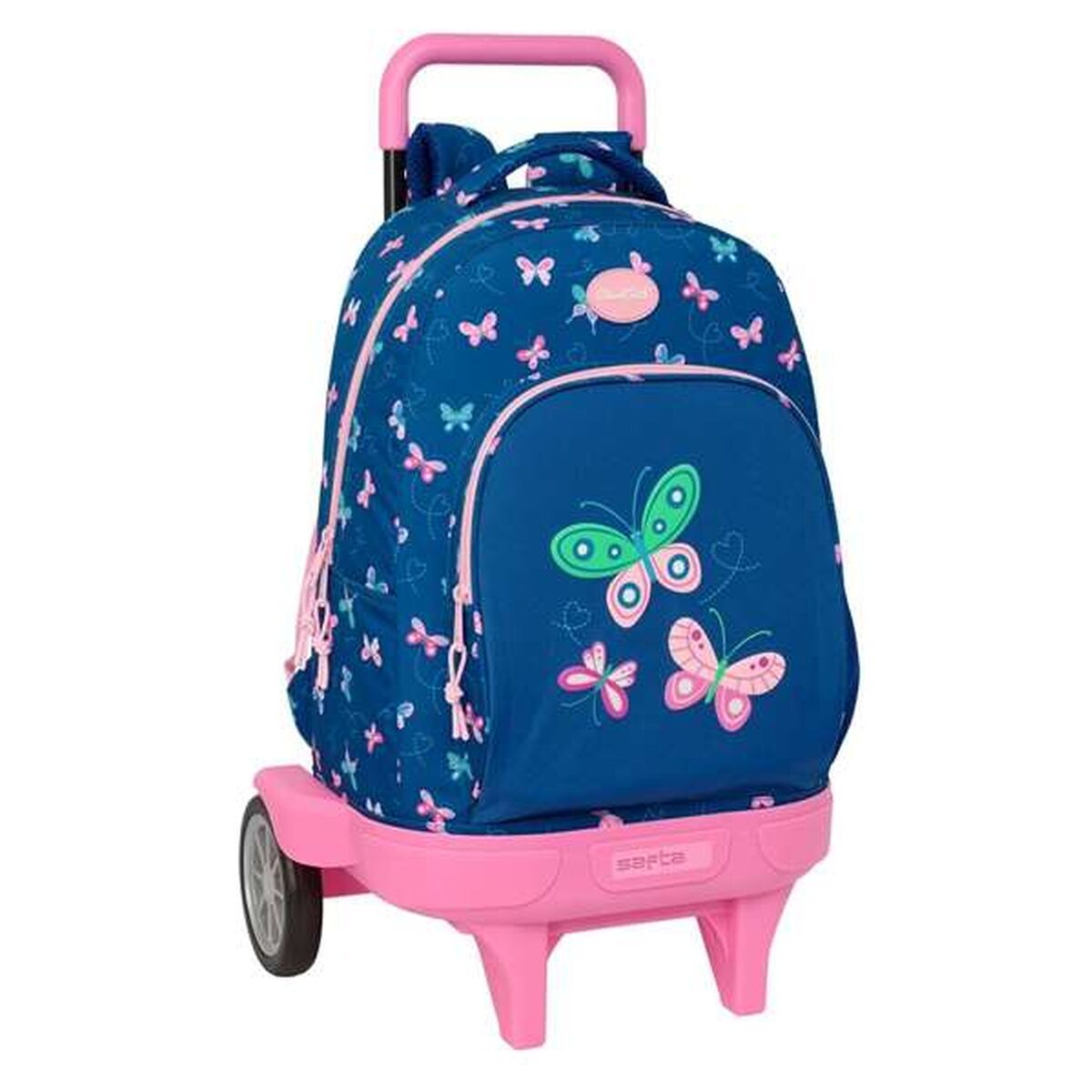 Schoolrugzak met Wielen BlackFit8 Mariposas Multicolour 33 x 45 x 22 cm Vlinders