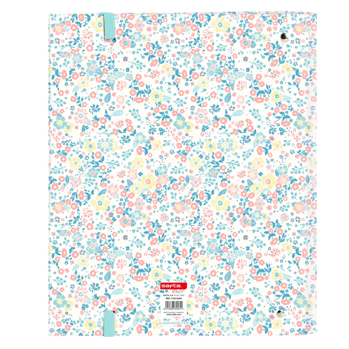 Ring binder Moos Fiori Multicolour 27 x 32 x 3.5 cm
