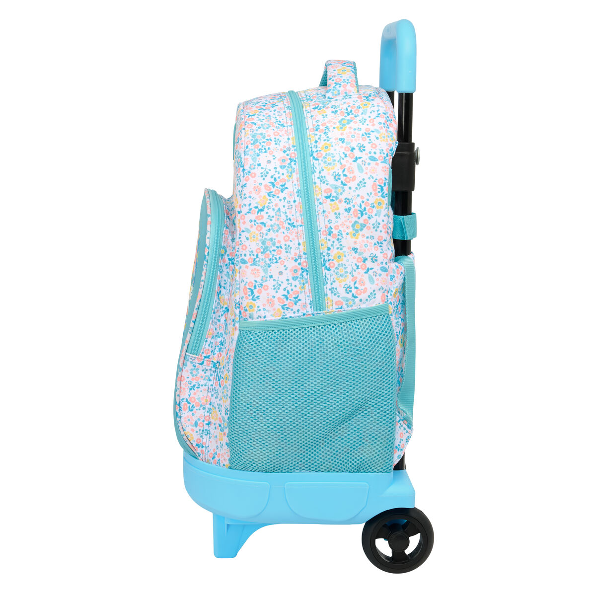 Schoolrugzak met Wielen Moos Fiori Multicolour 33 x 45 x 22 cm