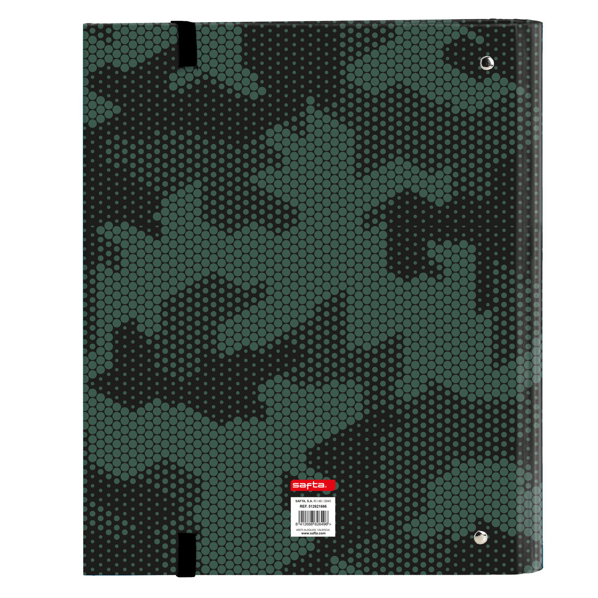 Ring binder Kelme Camo Black Green 27 x 32 x 3.5 cm