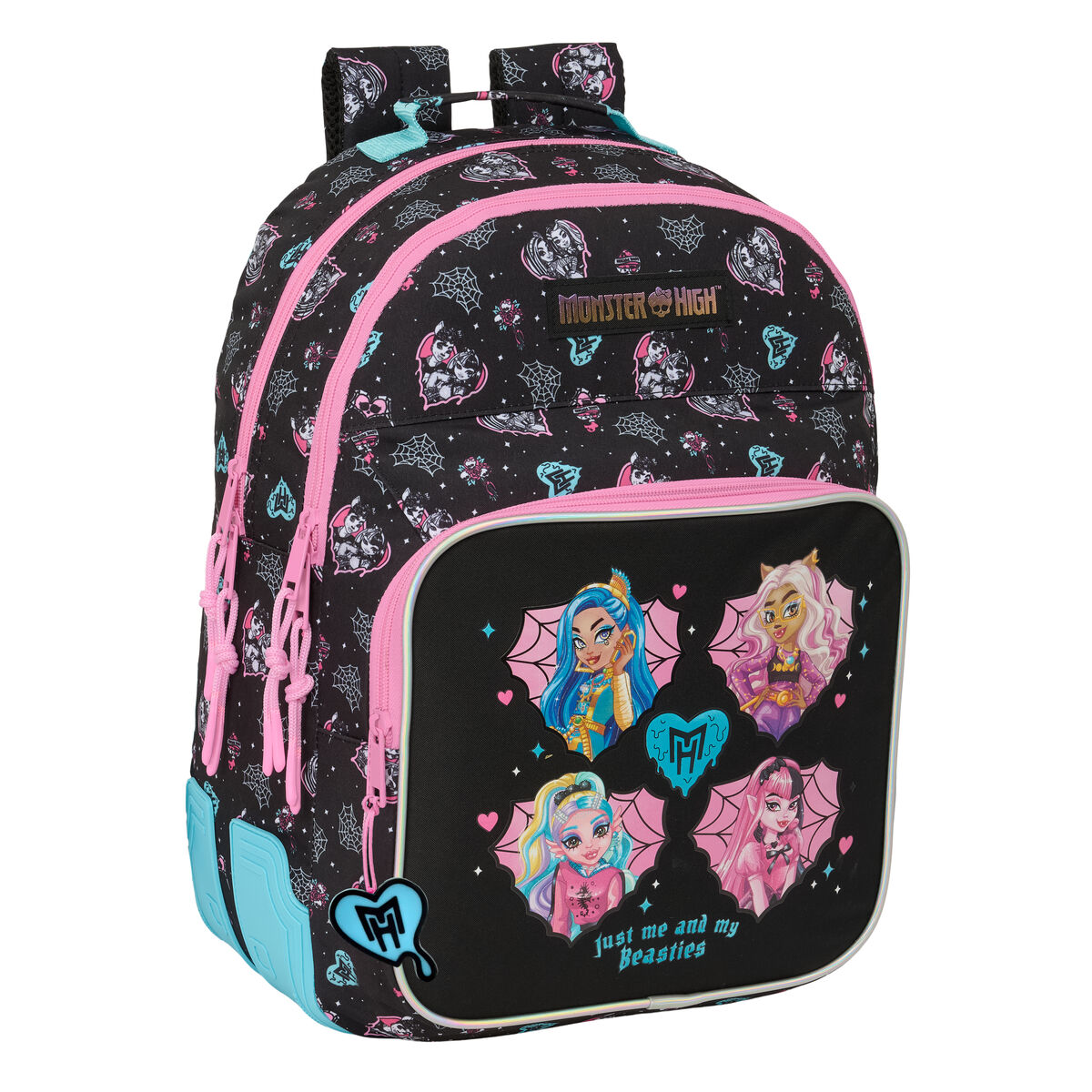 Schoolrugzak Monster High Zwart 32 x 42 x 15 cm
