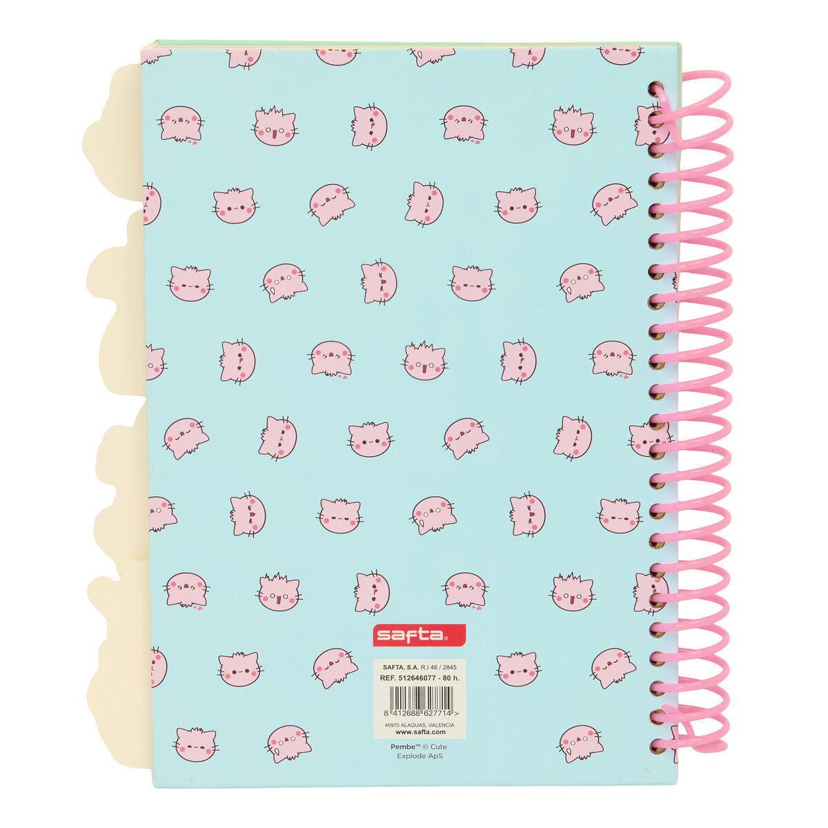 Ring binder Pembe The pink cat