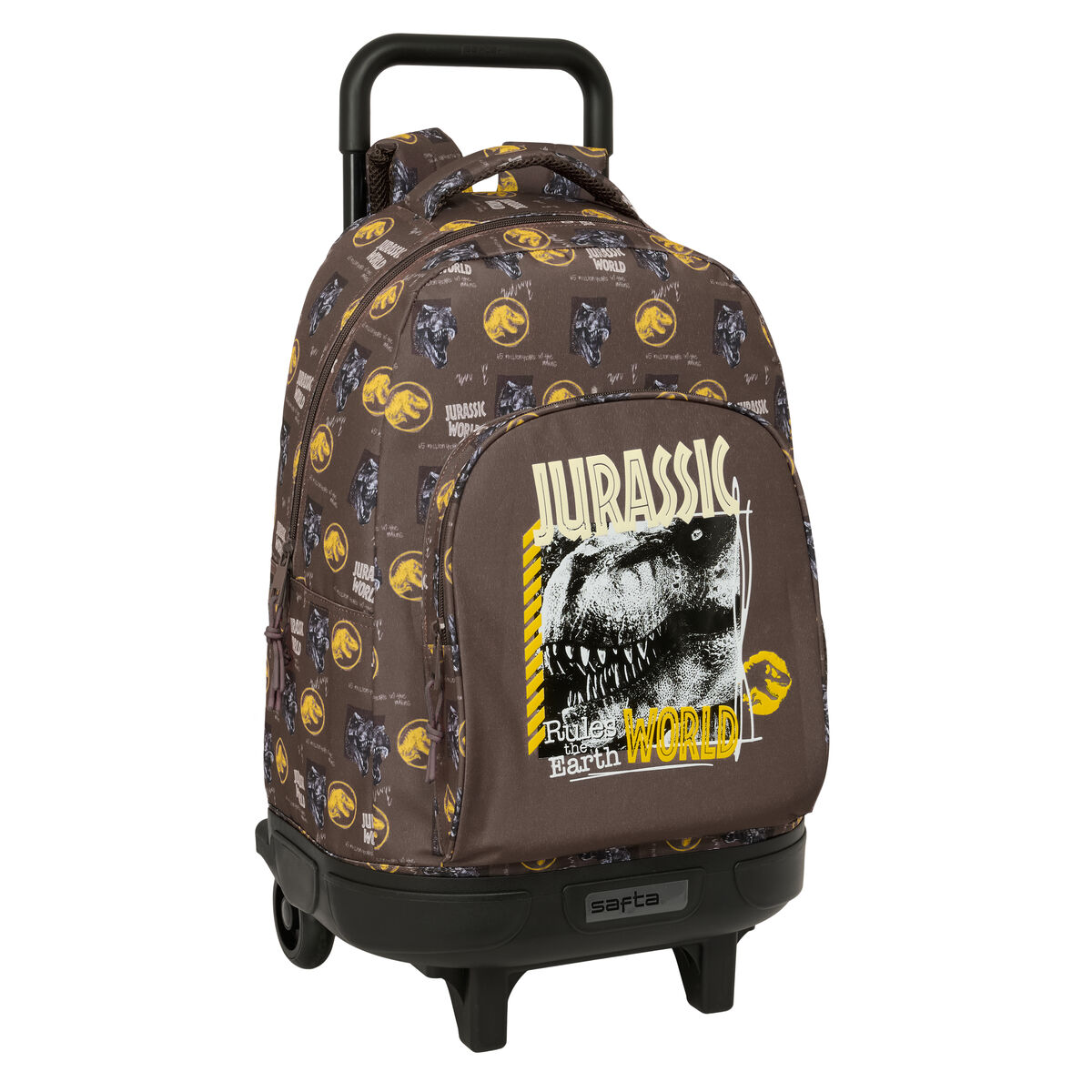 Schoolrugzak met Wielen Jurassic World Bruin 33 x 45 x 22 cm