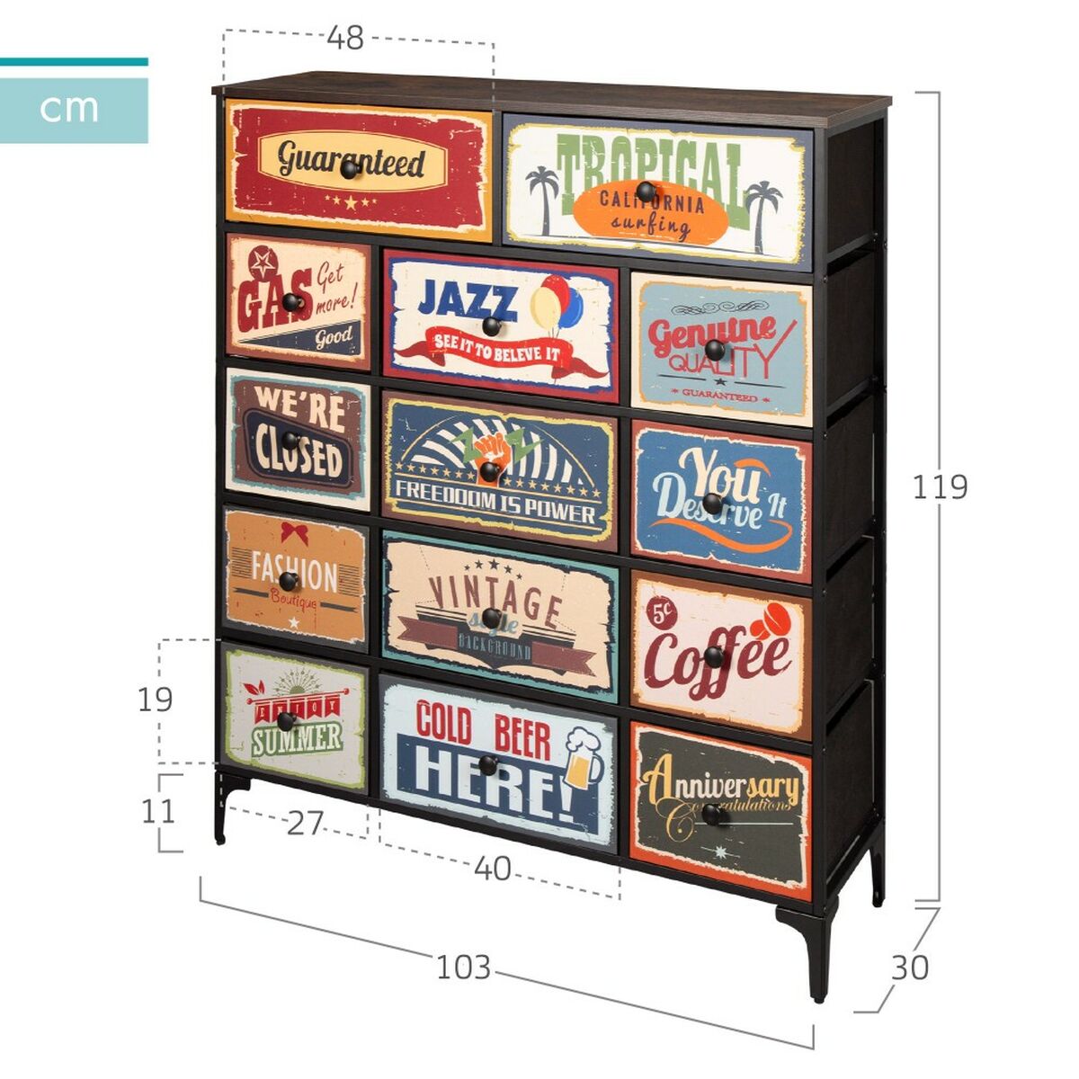 Ladenkast Max Home Vintage (Refurbished A)
