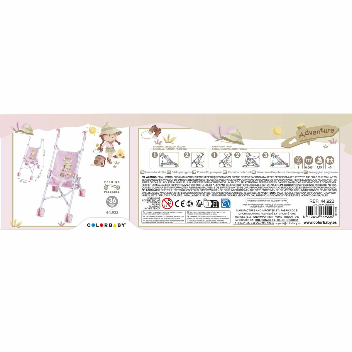Image secondaire de Accessoires pour poupées Colorbaby 28 x 42 x 56 cm