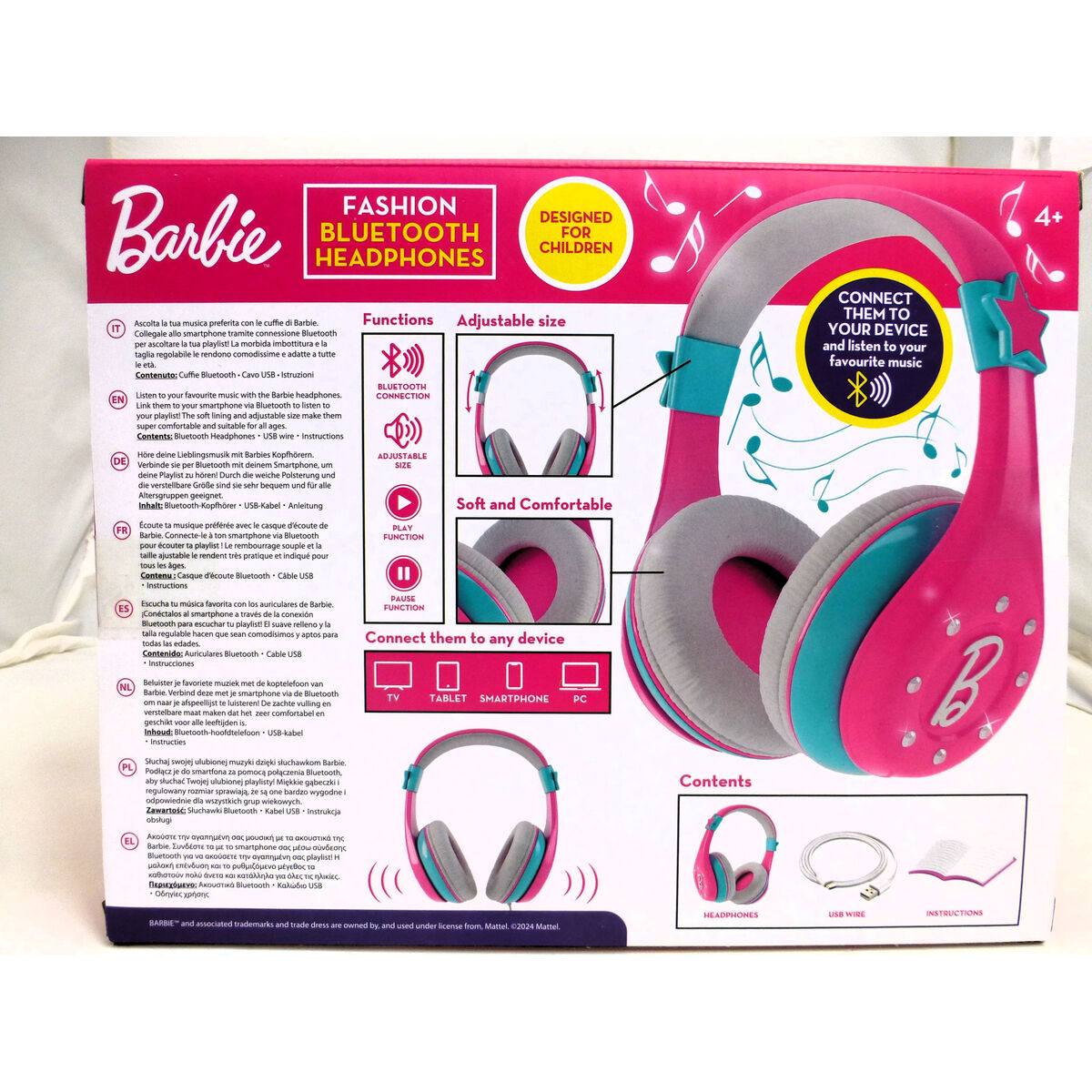 Afbeeldingen van Bluetooth Headphones Barbie