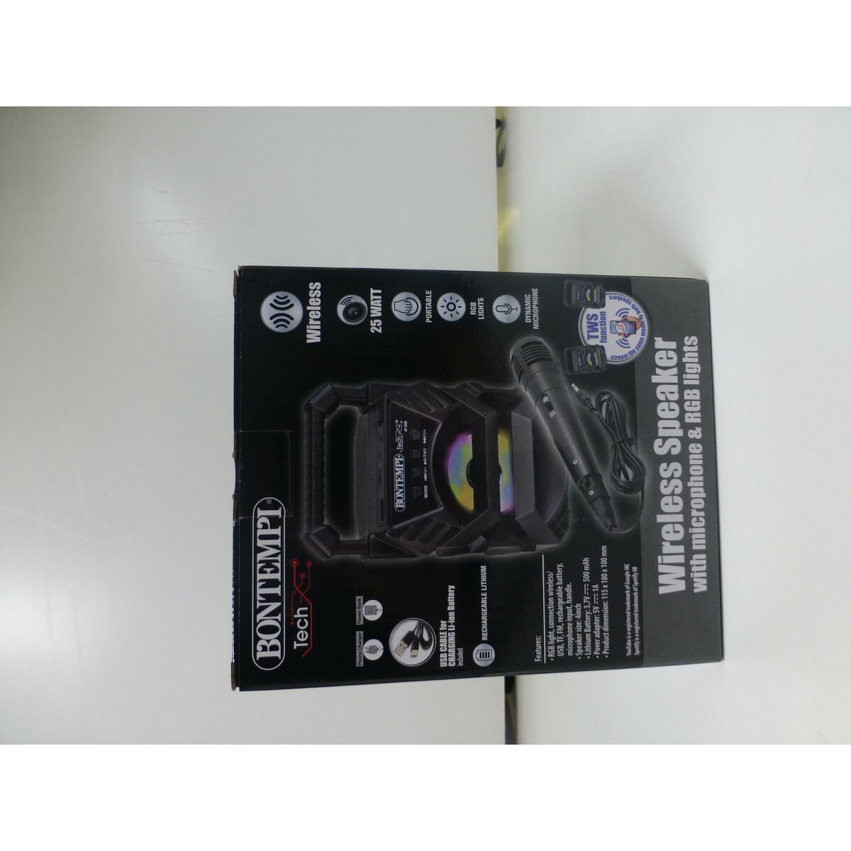 Afbeeldingen van Bluetooth Speaker with Karaoke Microphone Colorbaby