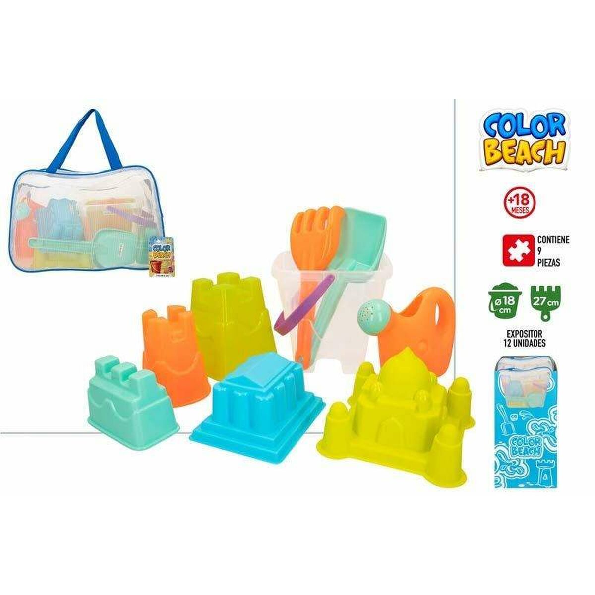 Set de jouets de plage Colorbaby Ø 18 cm