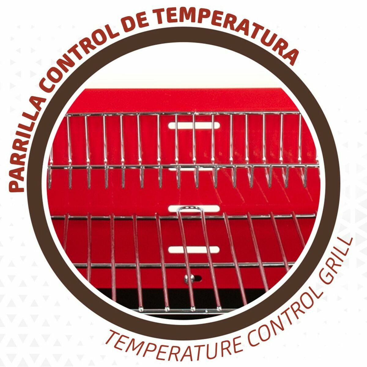 Kolenbarbecue met wielen Aktive Staal Plastic 66 x 44 x 85 cm Rechthoekig Rood