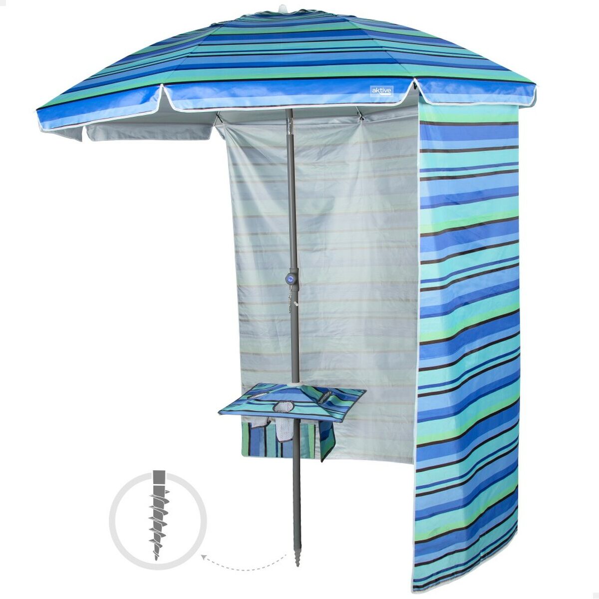 Solskjerm Aktive Χάλυβας Ýφασμα Oxford 210 x 205 x 210 cm