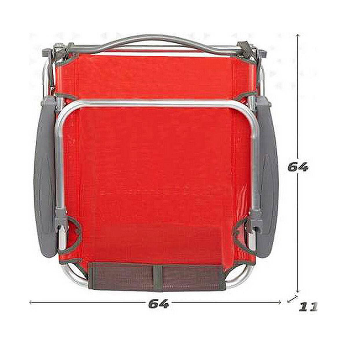 Chaise de Plage Colorbaby 51 x 45 x 76 cm Rouge