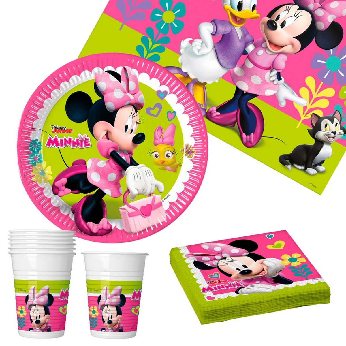 Set d'articles de fête Minnie Mouse 37 Pièces