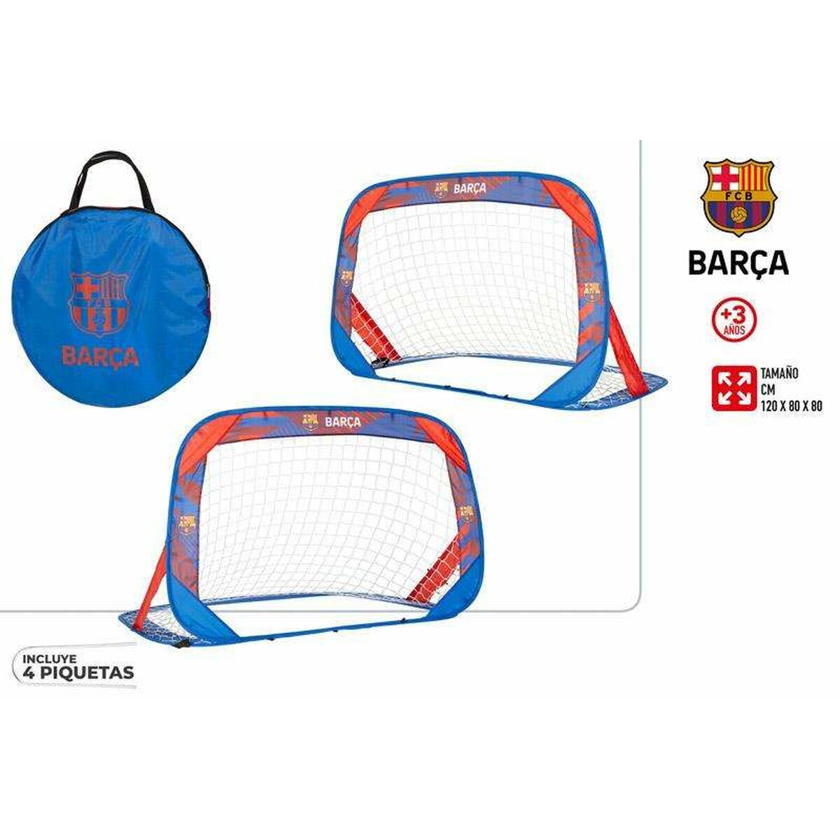 Set van 2 voetbaldoelen F.C. Barcelona