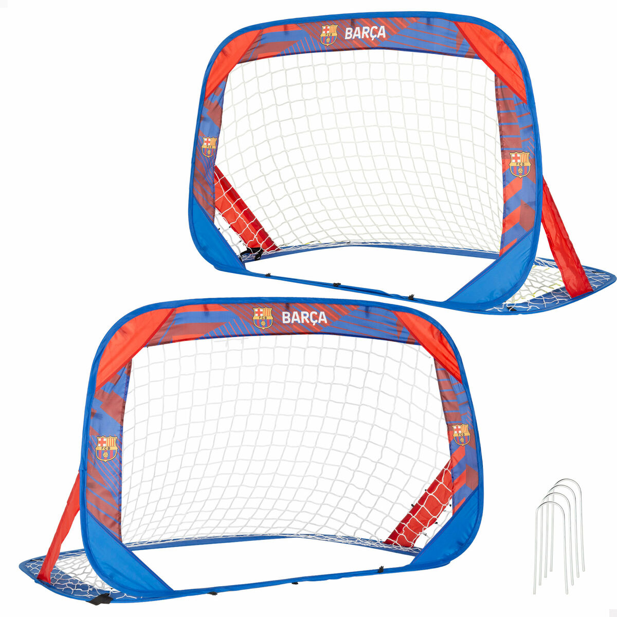 Jeu de 2 cages de football F.C. Barcelona