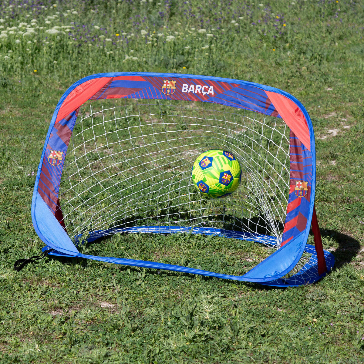 Set van 2 voetbaldoelen F.C. Barcelona
