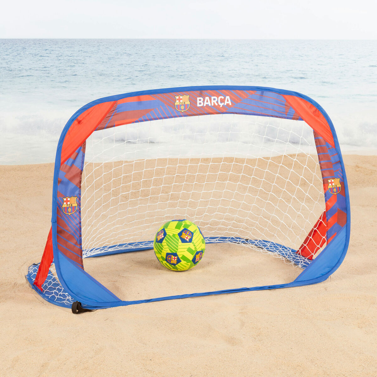Set van 2 voetbaldoelen F.C. Barcelona