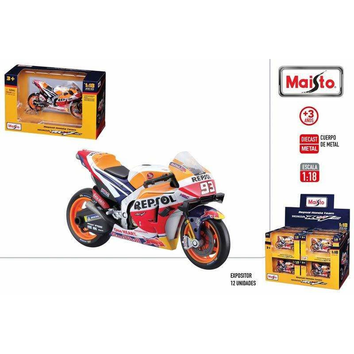 Μοτοσικλέτα Colorbaby 1:18