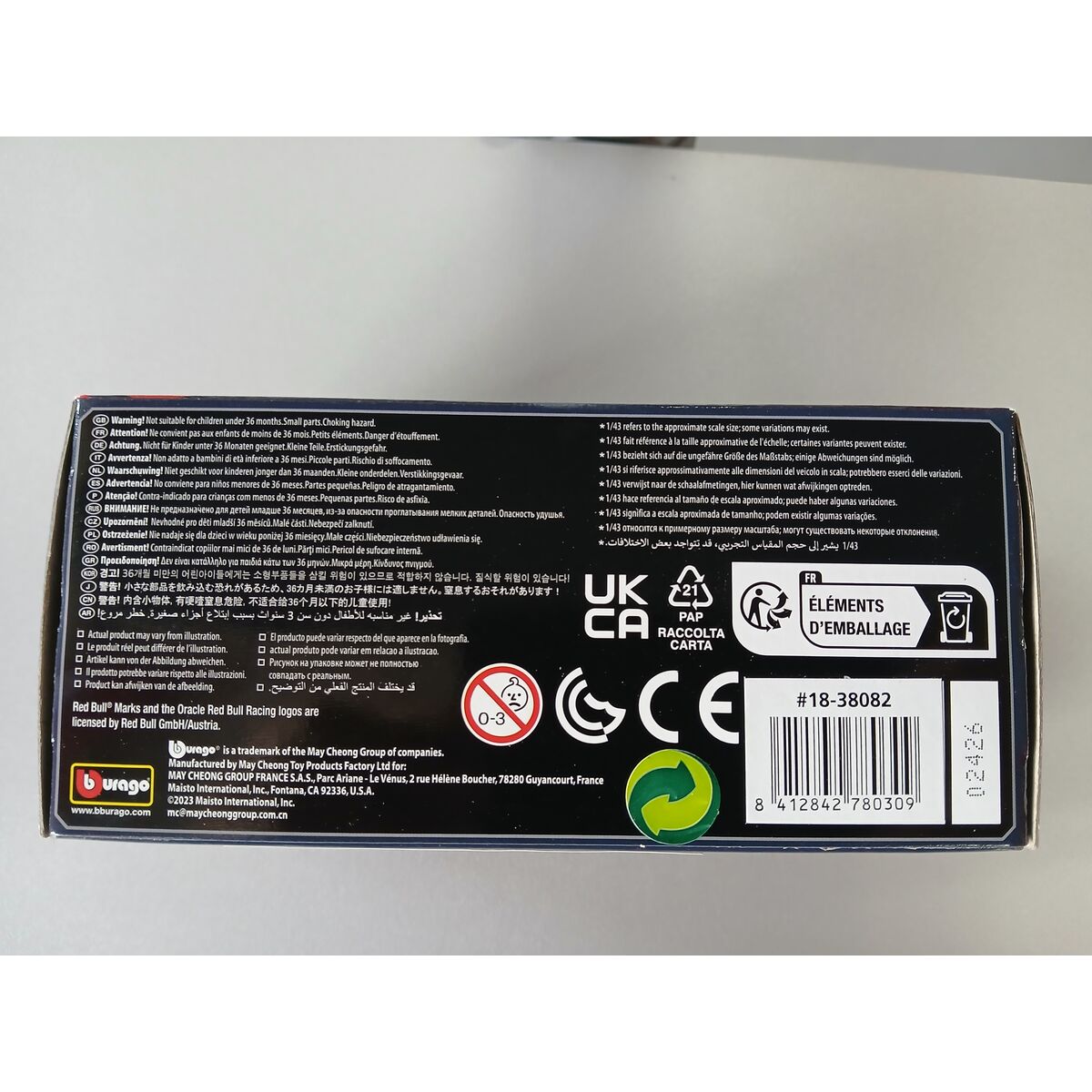 Samochód Bburago F1 Race Red Bull Racing