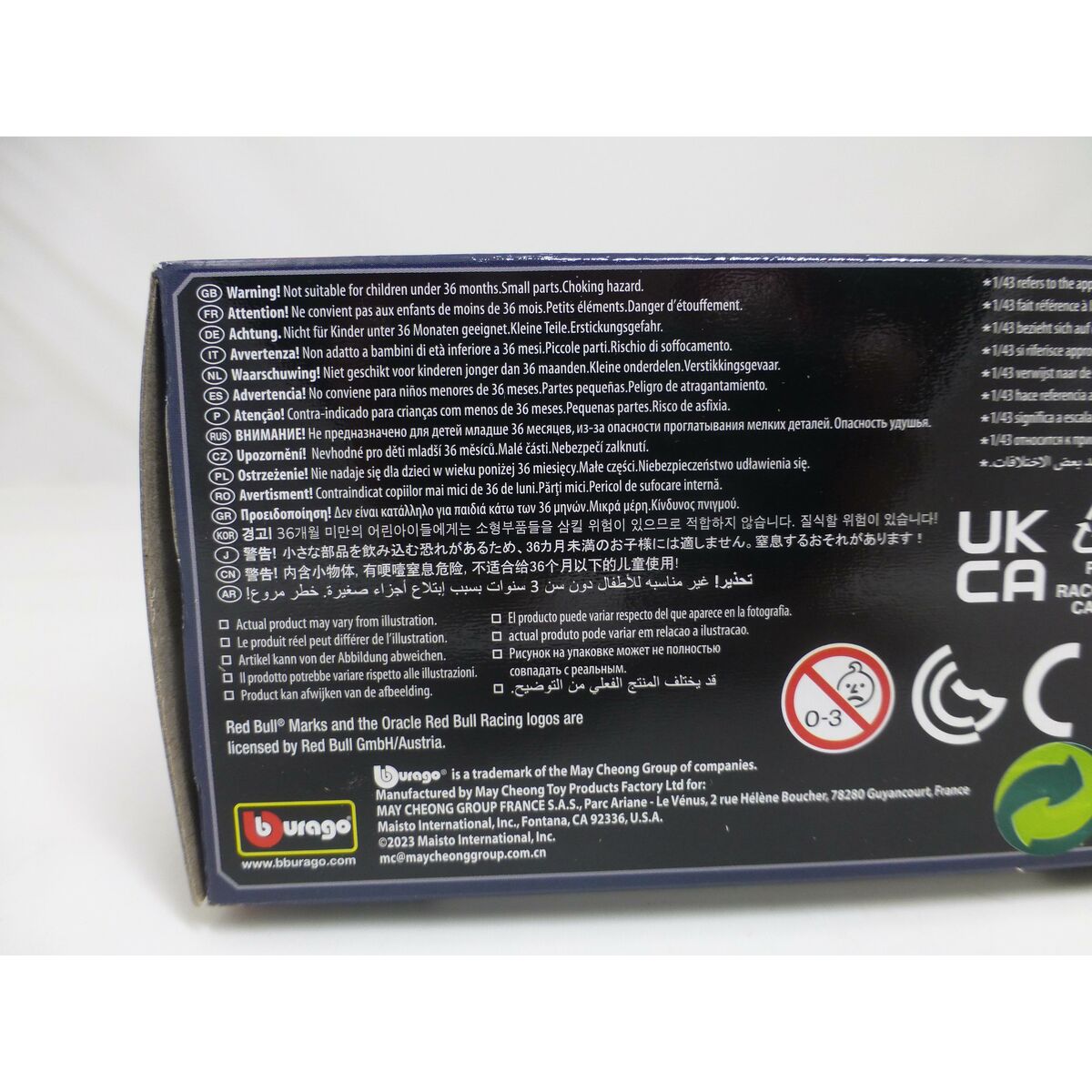 Samochód Bburago F1 Race Red Bull Racing