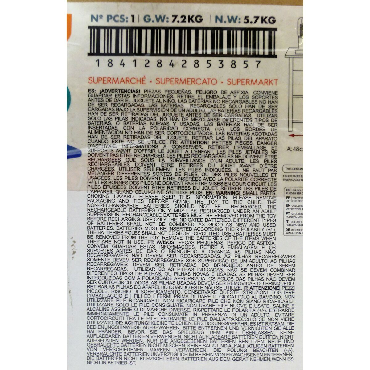 Supermarket z zabawkami Woomax 28 Części 48 x 70 x 30 cm