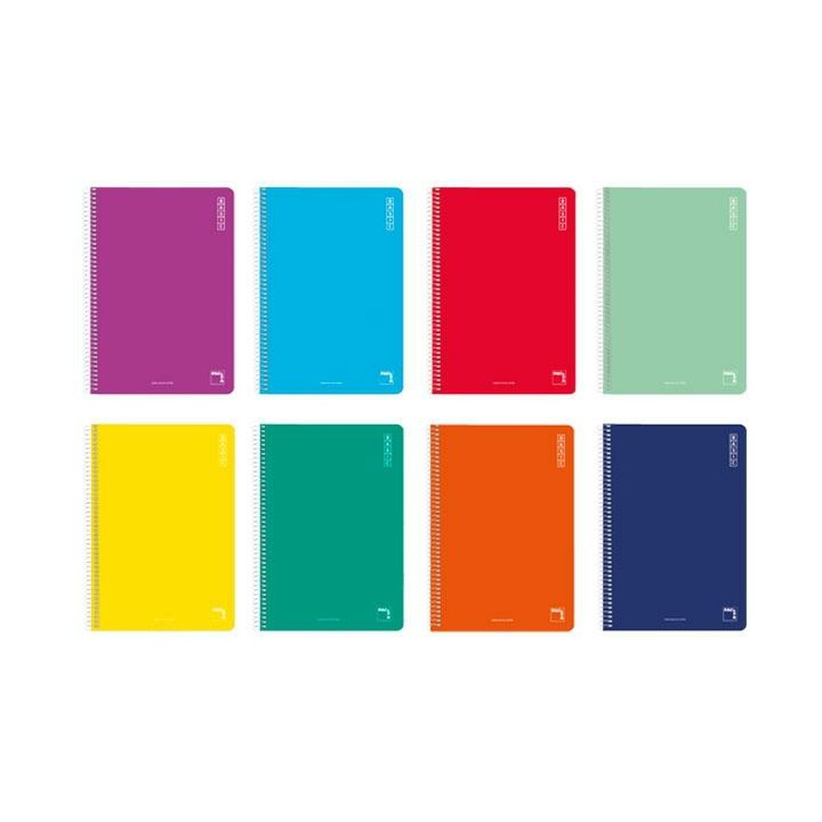 Cuaderno Pacsa Basic Multicolor Blanco Din A4 10 Piezas 80 Hojas