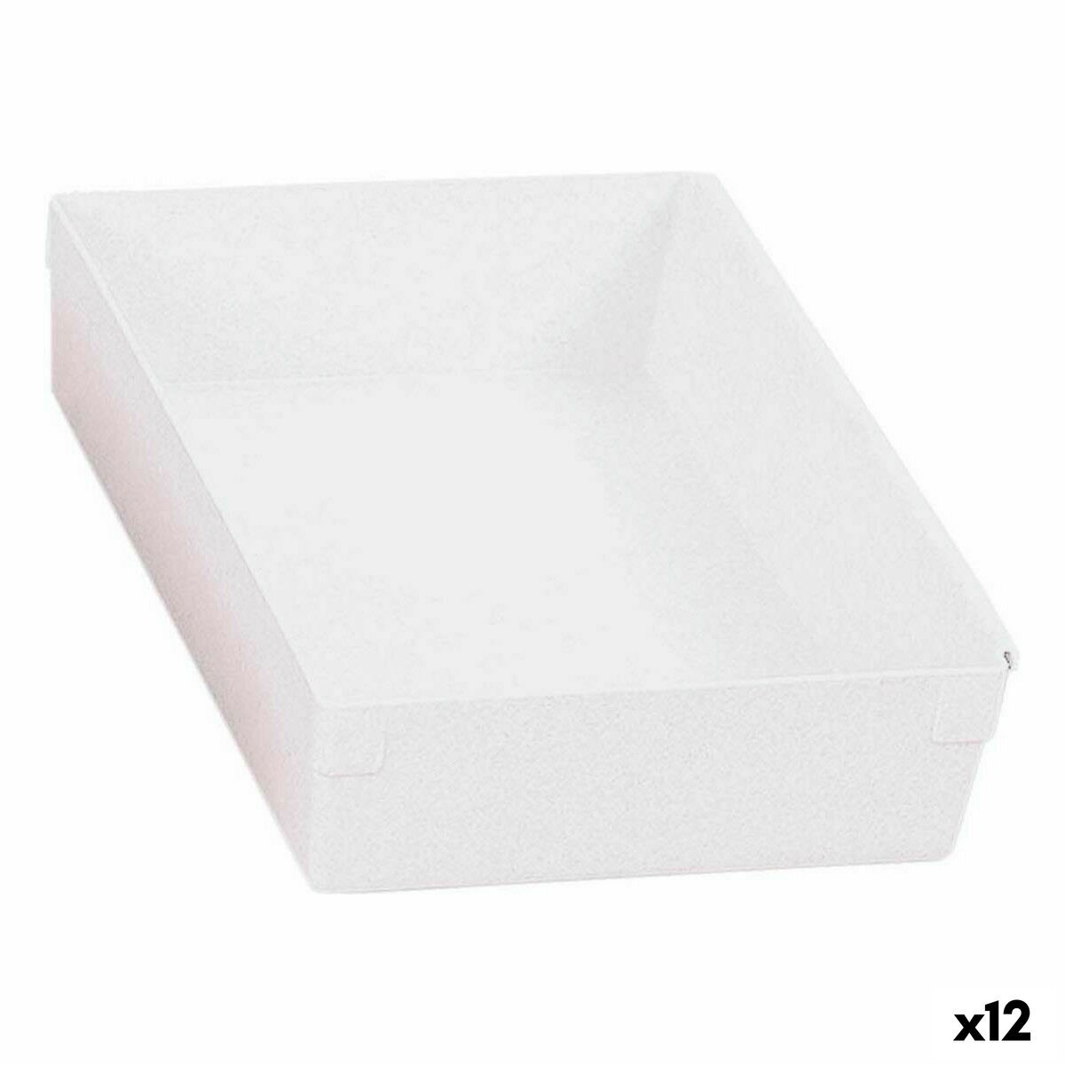 Boîte Multiusage Modulaire Blanc 22,5 x 15,5 x 5,3 cm (12 Unités)