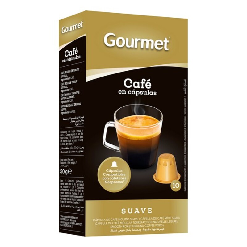 Cápsulas de Café Gourmet Suave (10 uds)