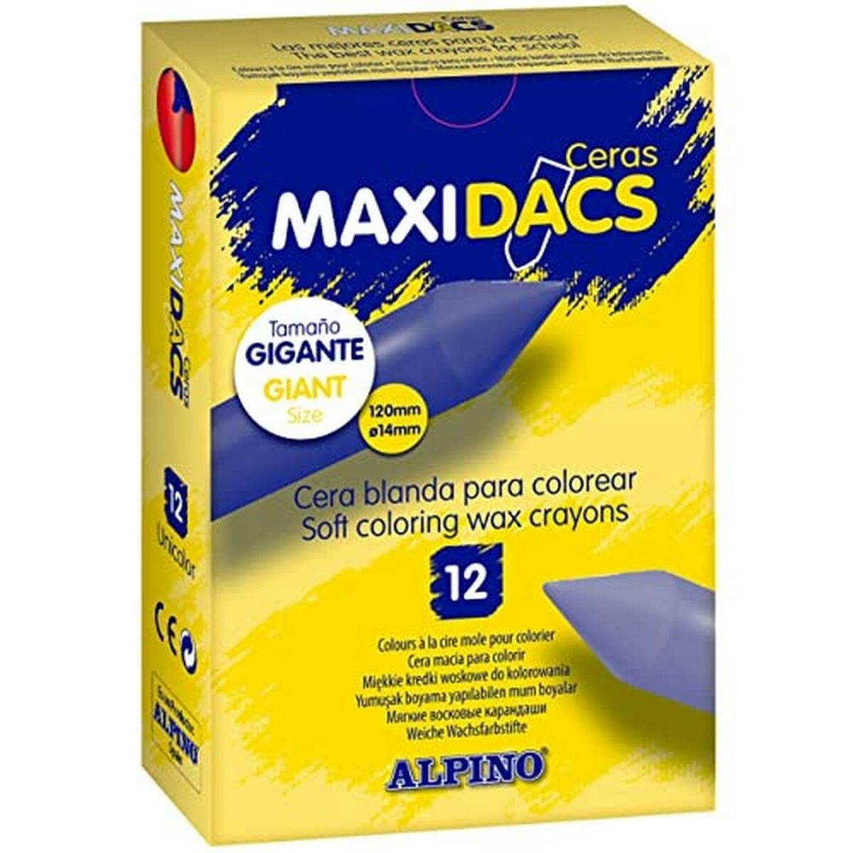 Crayons gras de couleur Alpino Maxidacs Doré