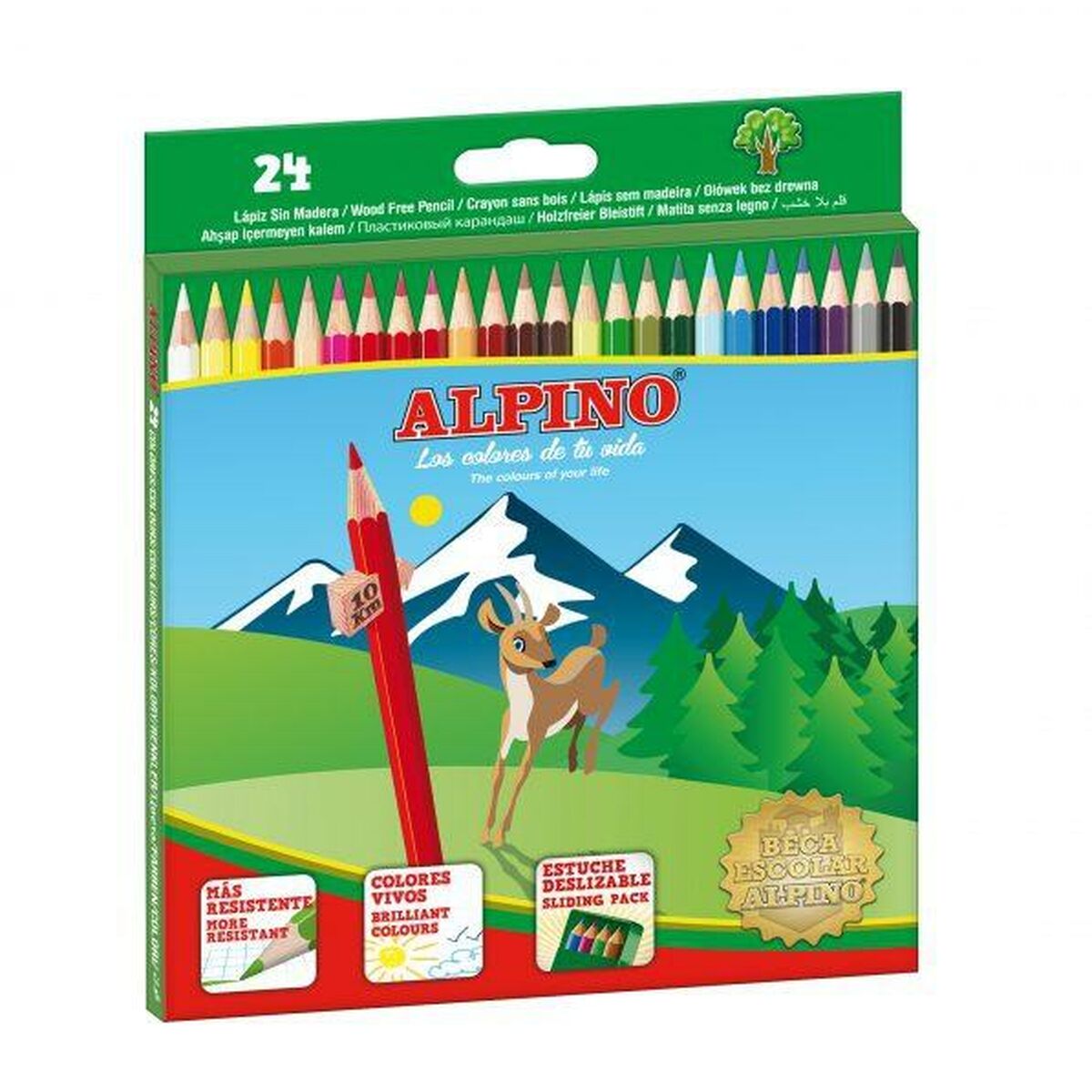 Crayons de couleur Alpino AL010658 Multicouleur 24 Pièces