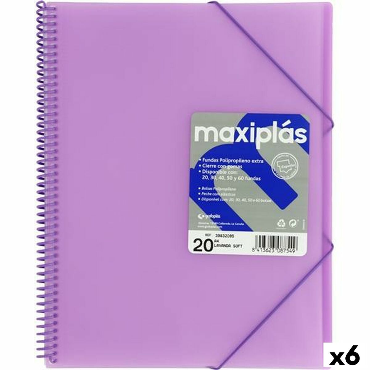 Φάκελο Ταξινομητή Grafoplas Λεβάντα A4 (x6)