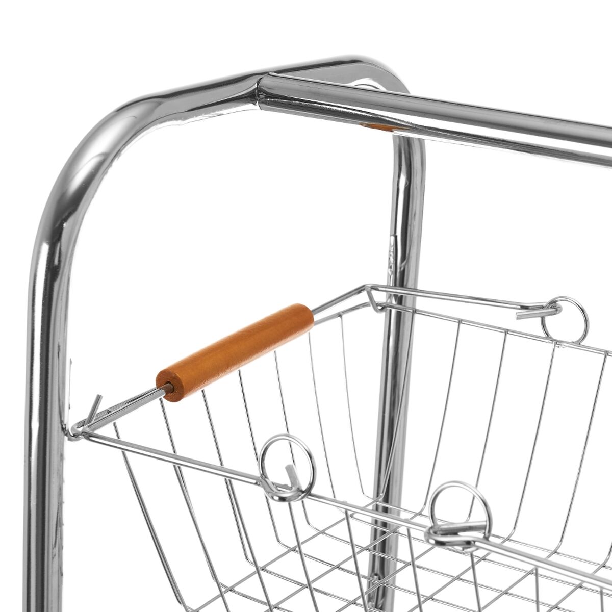 Vegetable trolley Silver Iron 28 x 26 x 78 cm, view 3