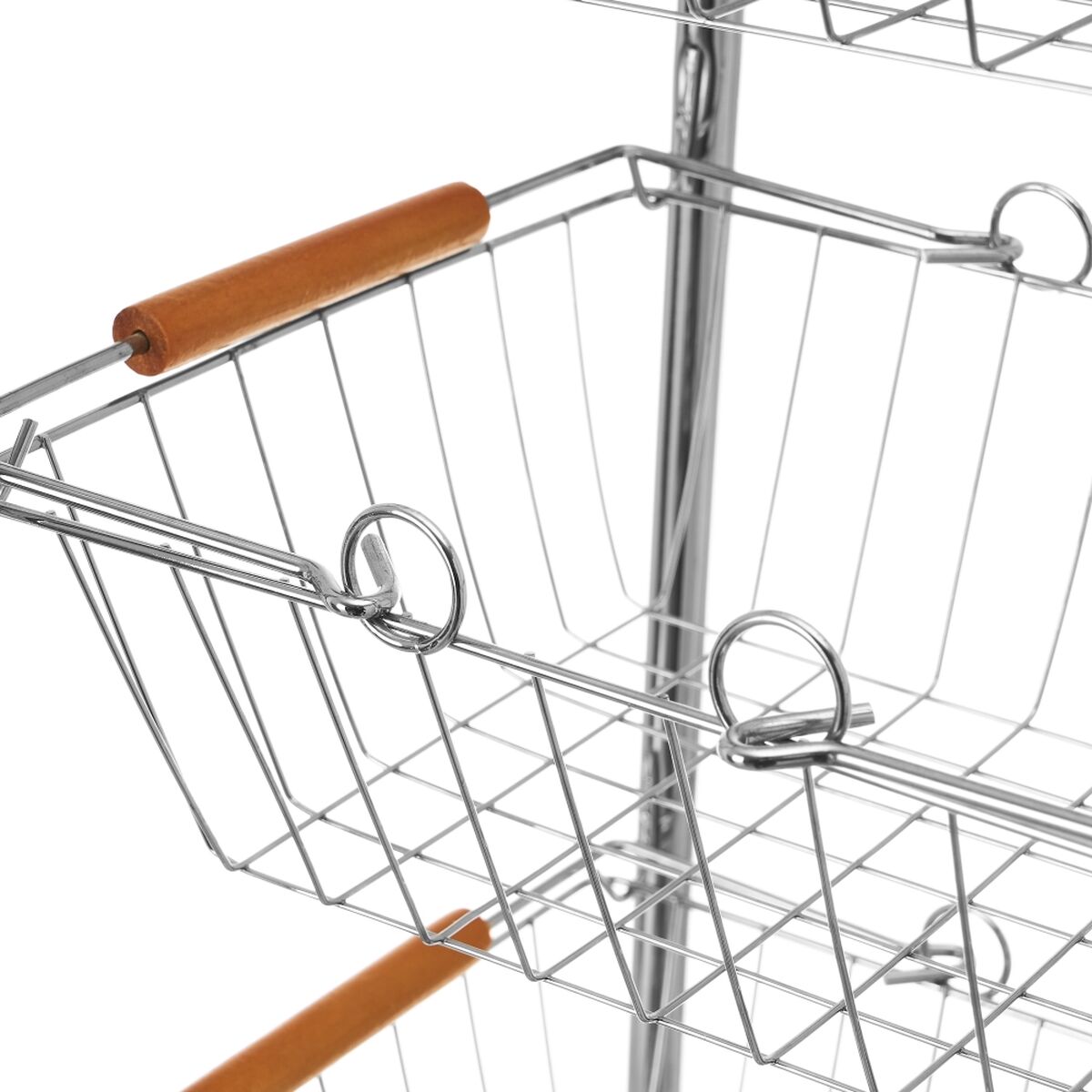 Vegetable trolley Silver Iron 28 x 26 x 78 cm, view 4