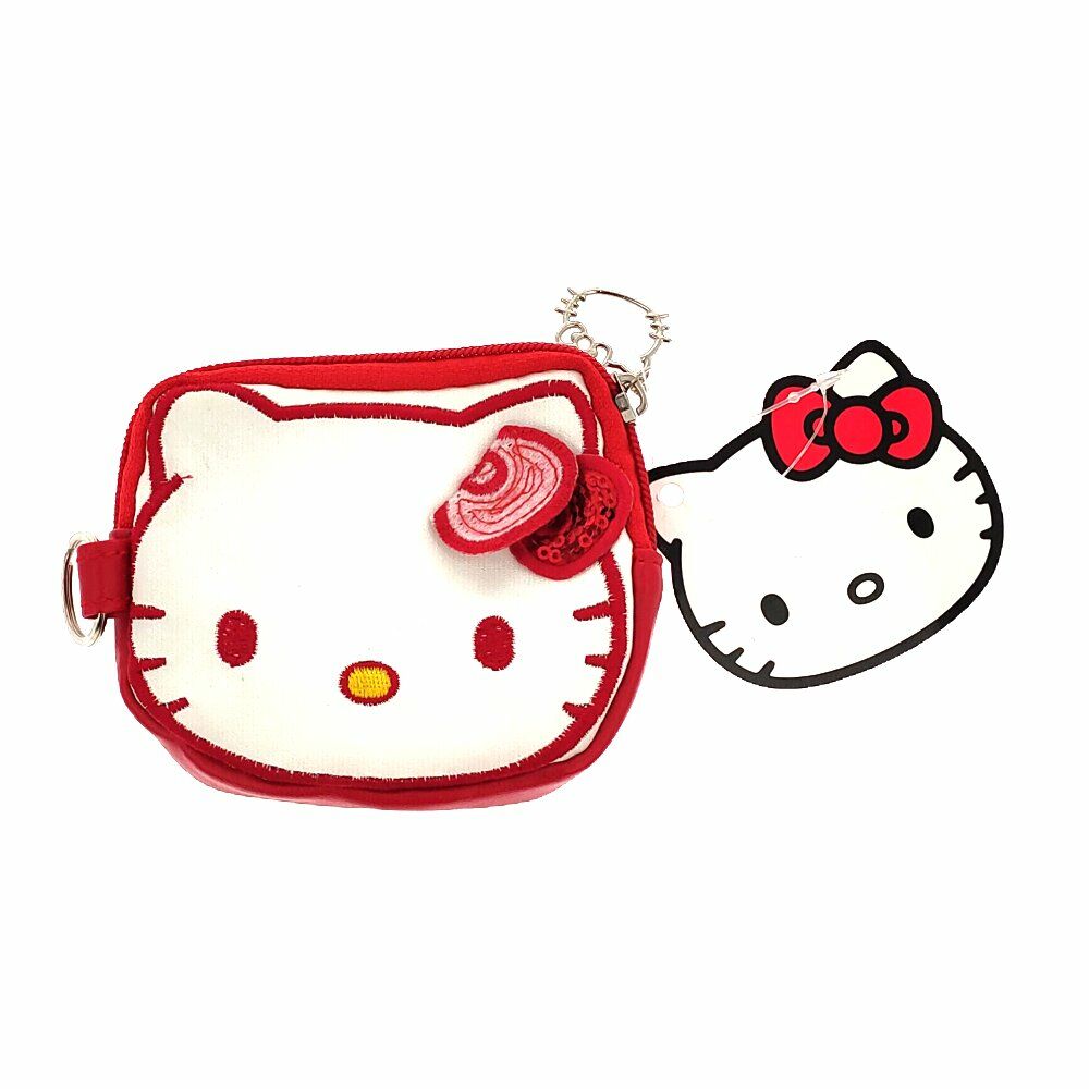 Porte-monnaie Jugavi Hello Kitty Rouge Blanc