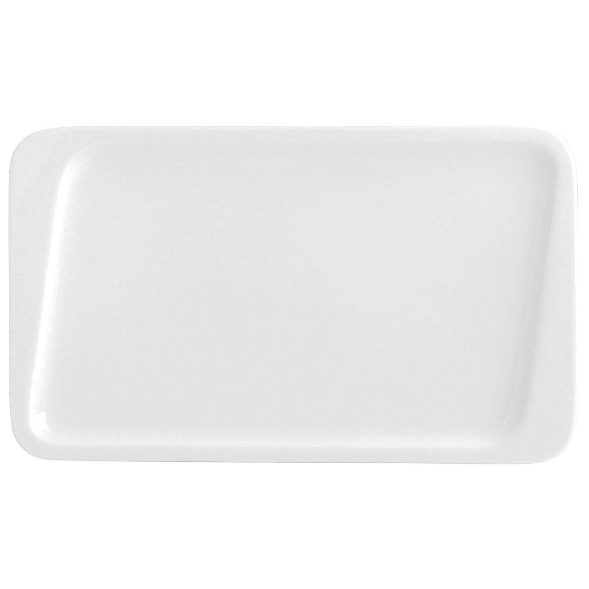 Assiette plate Quid Chef Céramique Blanc 30 x 18 cm (6 Unités) (Pack 6x)