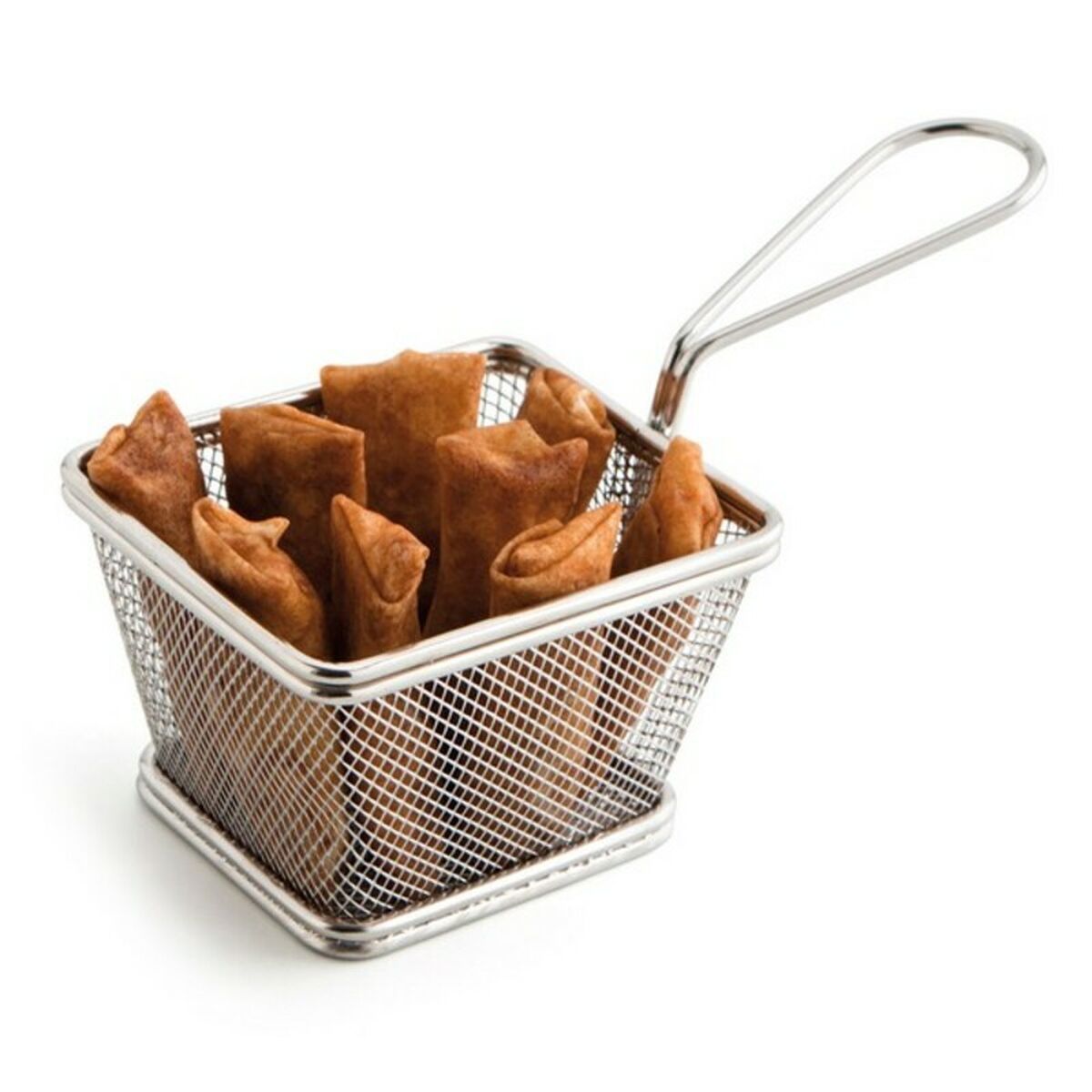Basket for Presenting Aperitifs Quid Select Steel Metal, view 4
