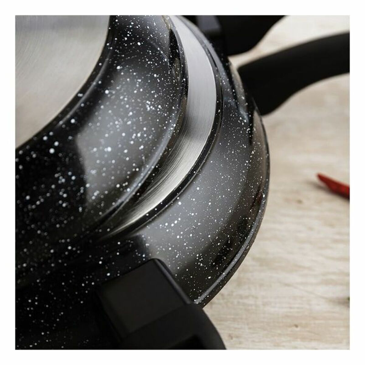 Non-stick frying pan Quid Estelar Black Metal, view 3