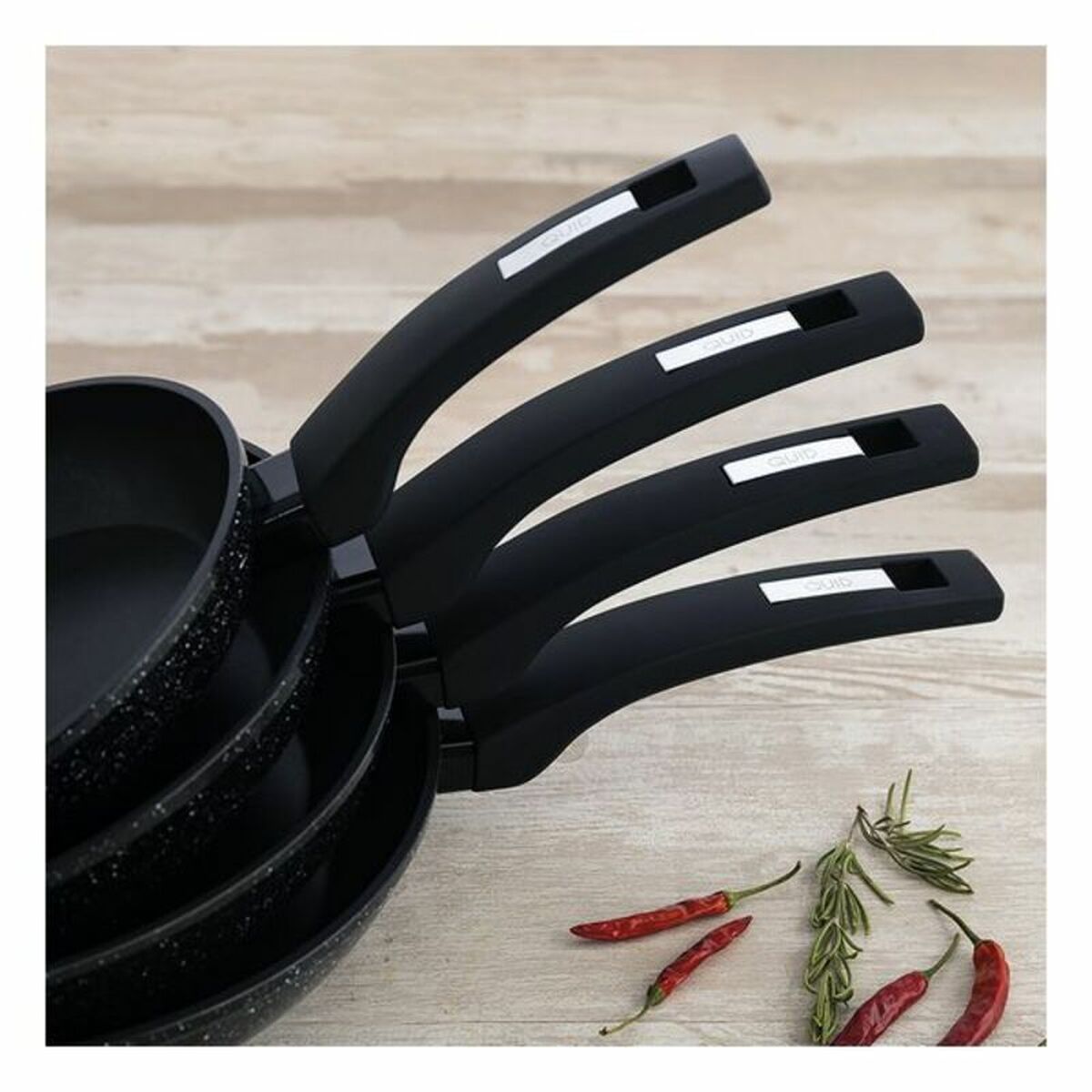 Non-stick frying pan Quid Estelar Black Metal, view 5