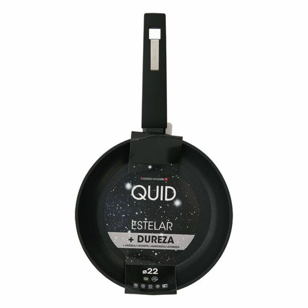 Non-stick frying pan Quid Estelar Black Metal, view 6