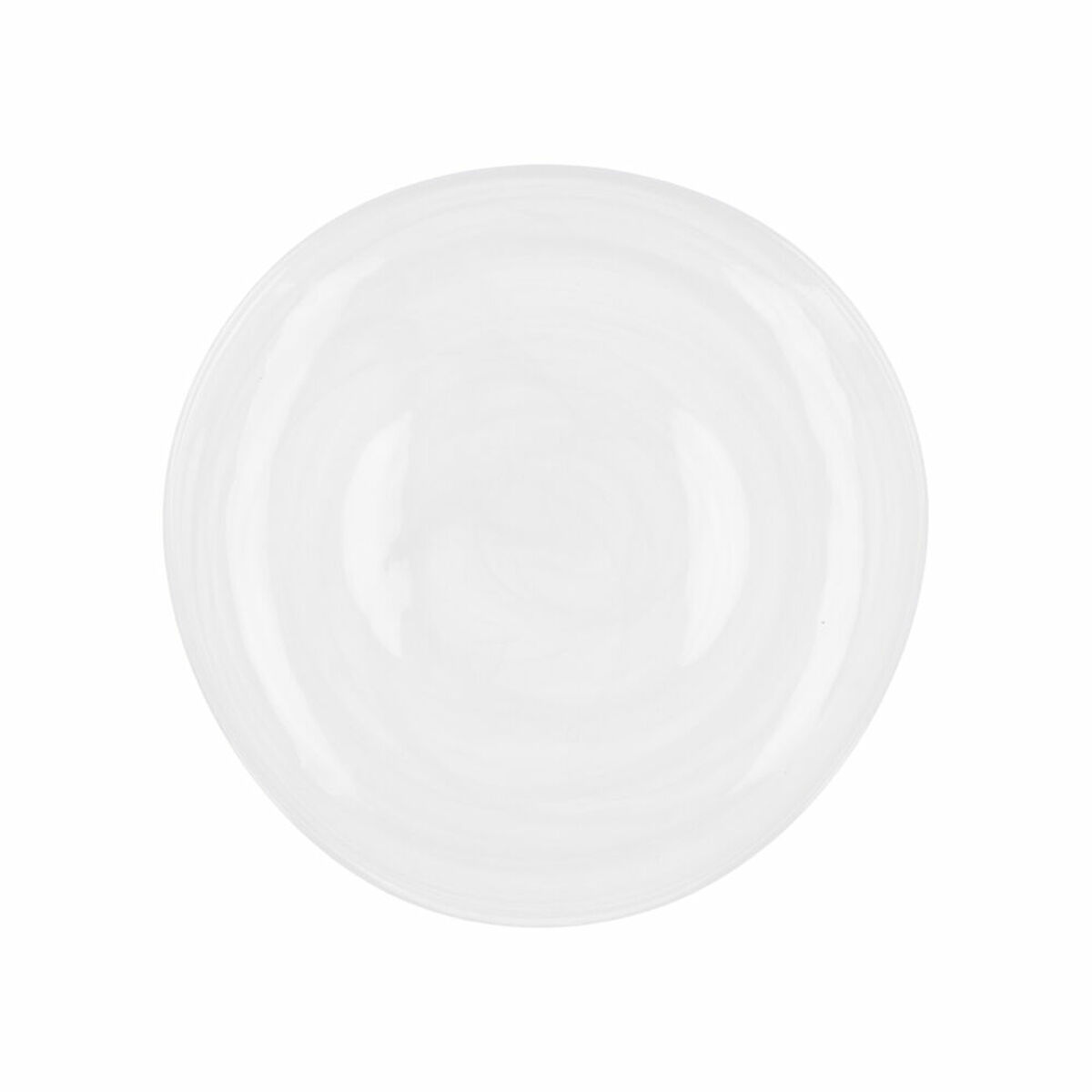 Plato Llano Quid Boreal Blanco Vidrio (Ø 26 cm) (Pack 6x)