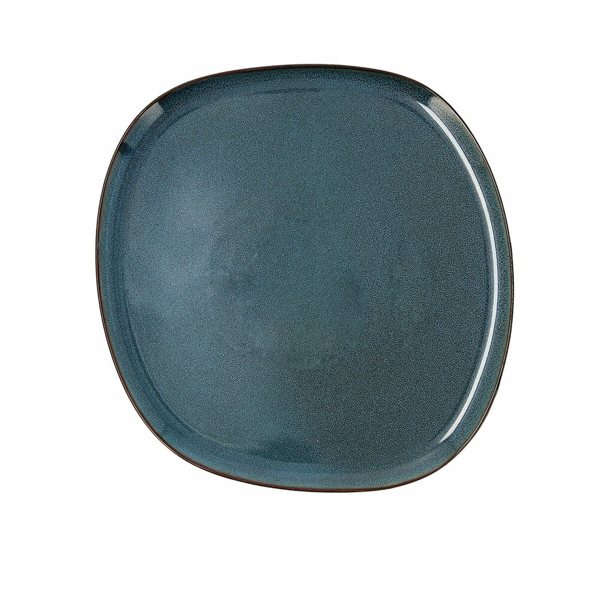 Assiette plate Bidasoa Ikonic Céramique Bleu (26,5 x 25,7 x 1,5 cm) (Pack 4x)