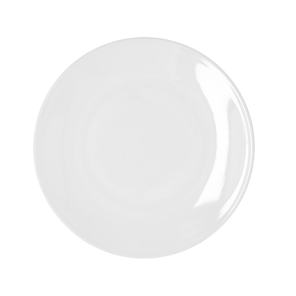 Assiette Bidasoa Glacial Coupe Céramique Blanc (25 cm) (Pack 6x)