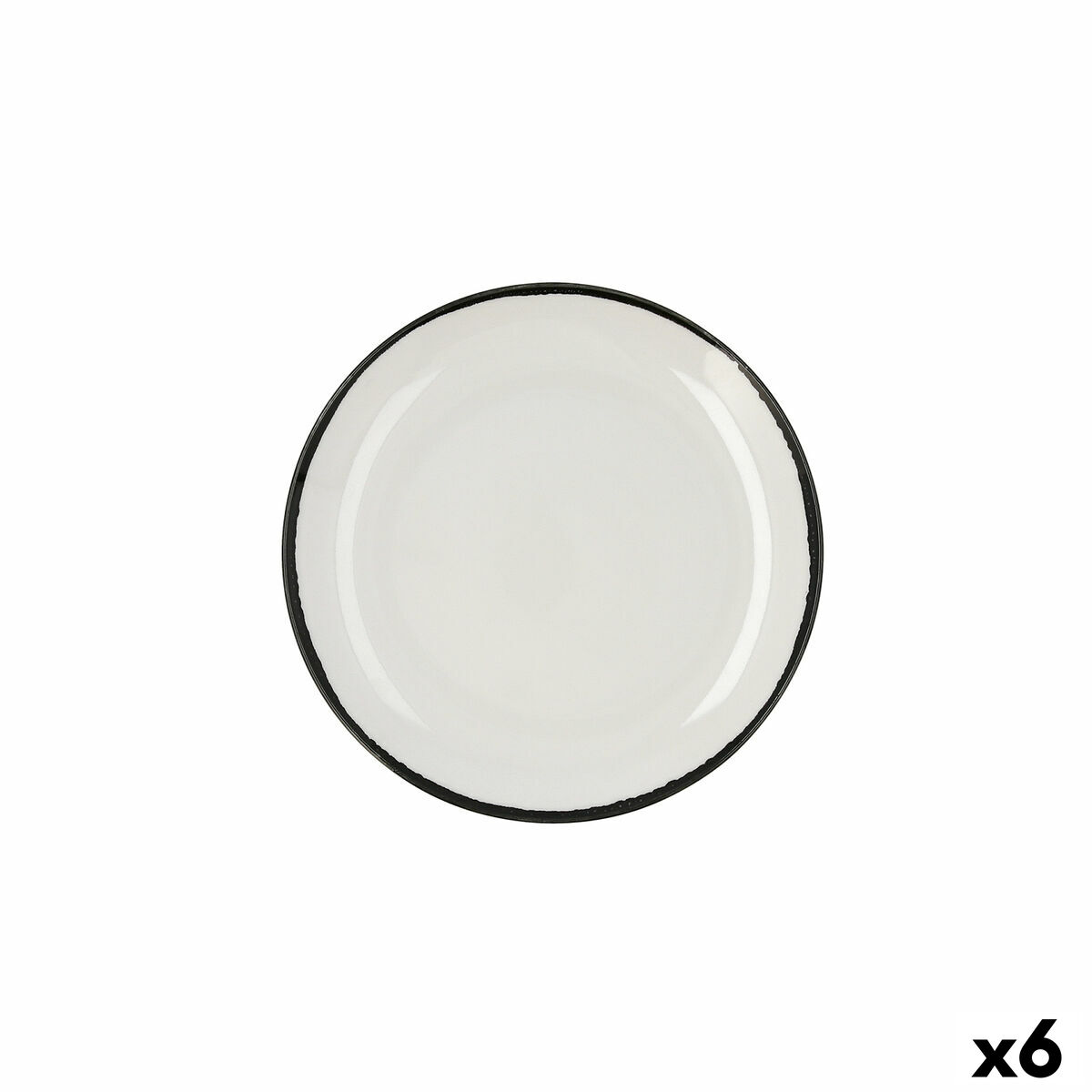 Assiette plate Ariane Vital Filo Céramique Blanc 24 cm (6 Unités)