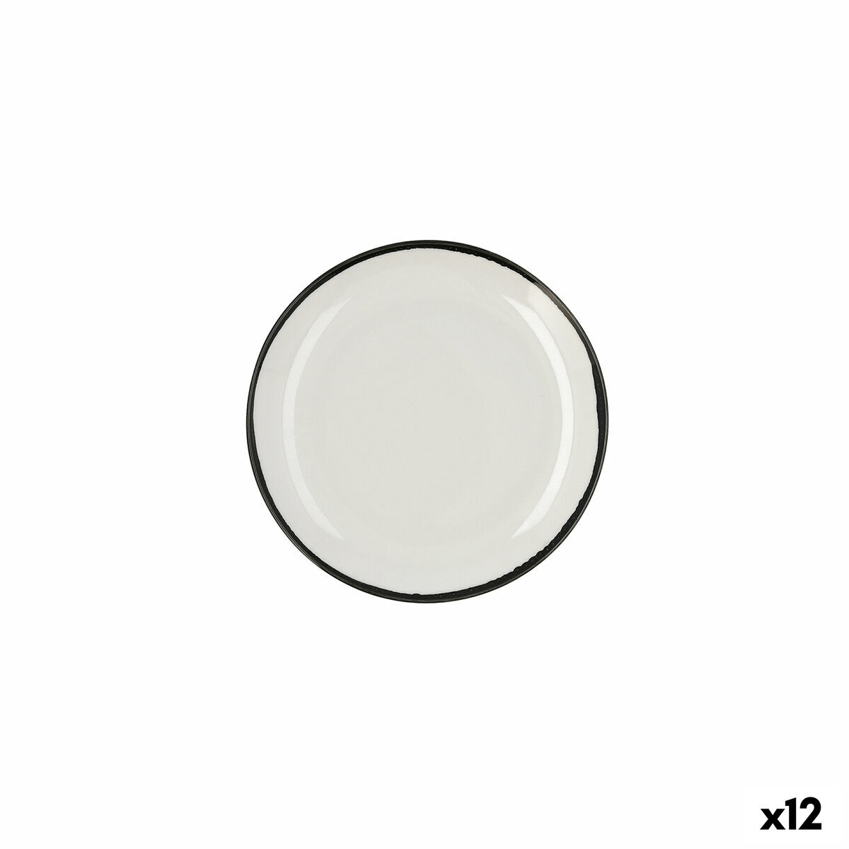 Assiette plate Ariane Vital Filo Céramique Blanc Ø 21 cm (12 Unités)