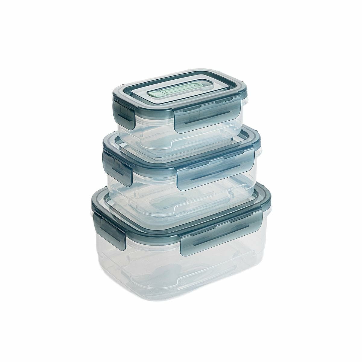 Ensemble de Boîtes à Lunch Quid Minimal Vert Plastique 500 ml 1 L 1,8 L 3 Pièces