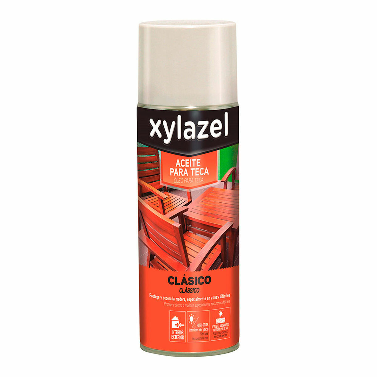 Huile pour teck Xylazel Classic 5396259 Spray 400 ml Incolore Mat