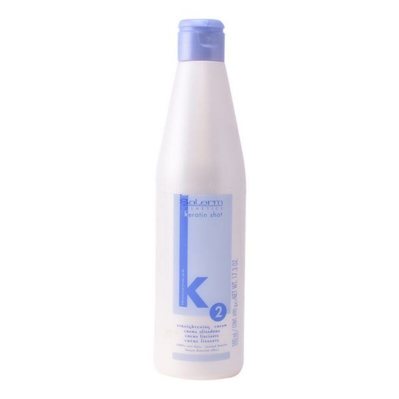 Hair Straightening Cream Keratin Shot Salerm (500 ml)