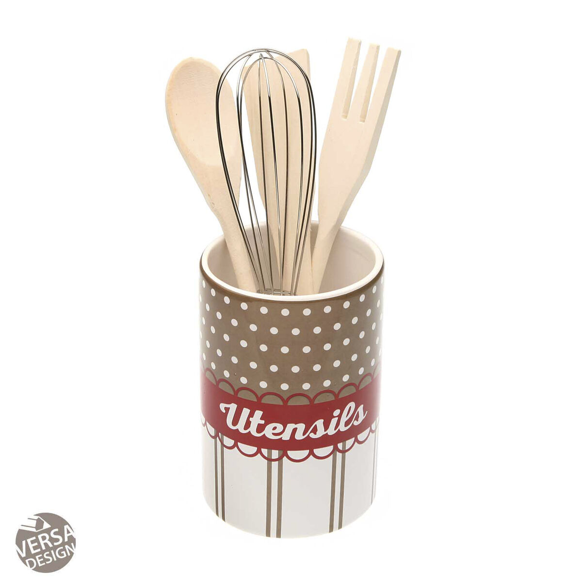 Pot pour ustensiles de cuisine Versa Céramique 10 x 15 x 10 cm