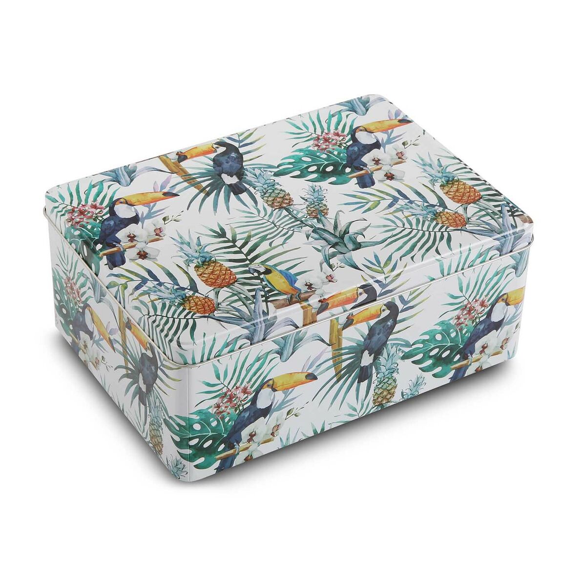 Metal Box Versa Tropical (20,5 x 8,4 x 16 cm)