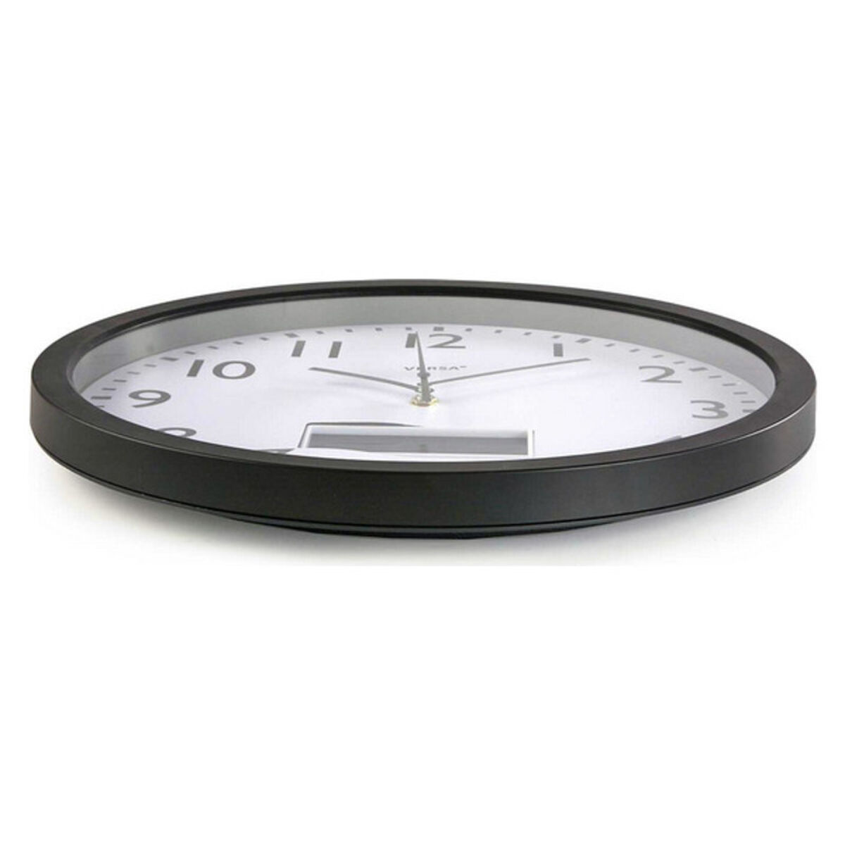 Image secondaire de Horloge Murale Versa Noir Plastique Minimaliste 4 x 35 x 35 cm